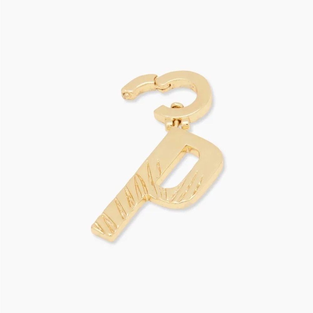 Gorjana New Parker Initial P‎ Charm 18k Gold Plated Brass - Picture 2 of 8